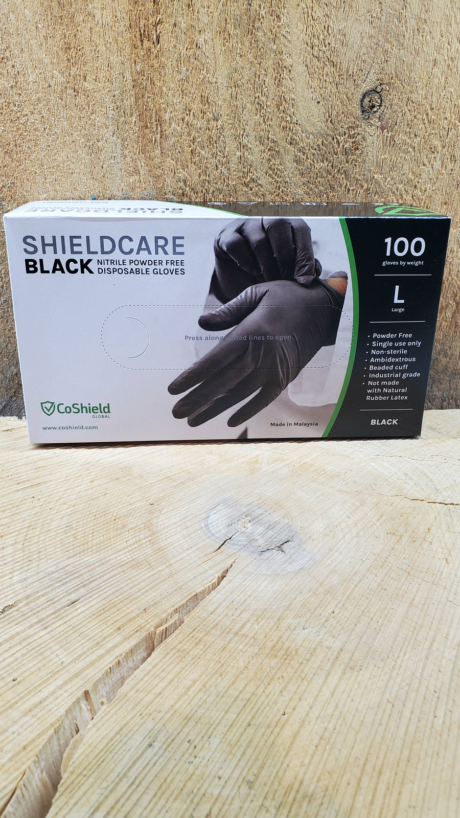 Shieldcare Black Gloves Large
