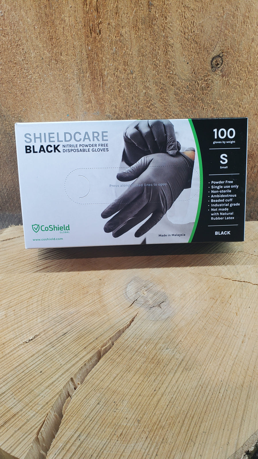 Black Nitrile Gloves Shieldcare Small