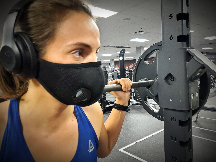 Air Pro Sport mask for working out at the gym.