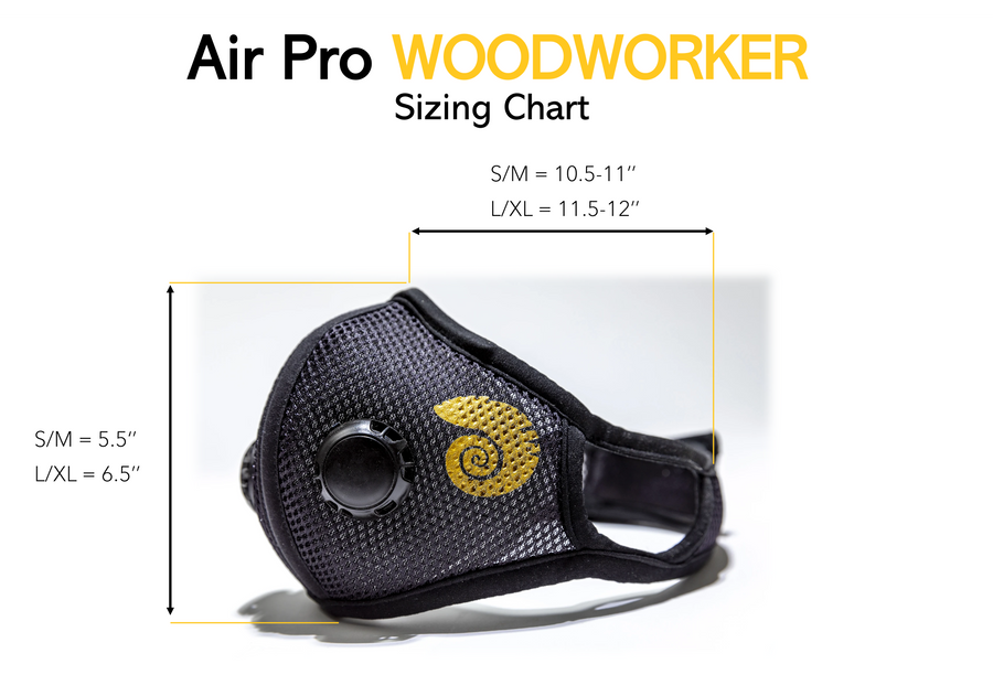 Air Pro Woodworker Mask (Ear Loops/Vented)